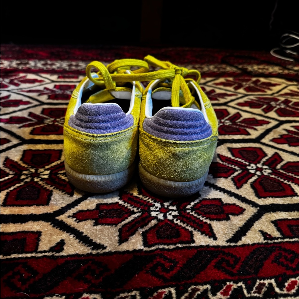 Adidas Yellow and Lavender Sneakers - Picture 4 of 8
